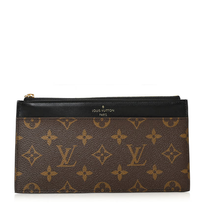 Louis Vuitton Monogram Slim Purse Black 1 of 6