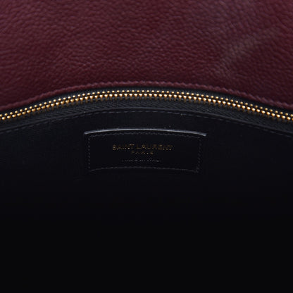 Saint Laurent Grained Calfskin Small Sac De Jour Amaranto 7 of 10