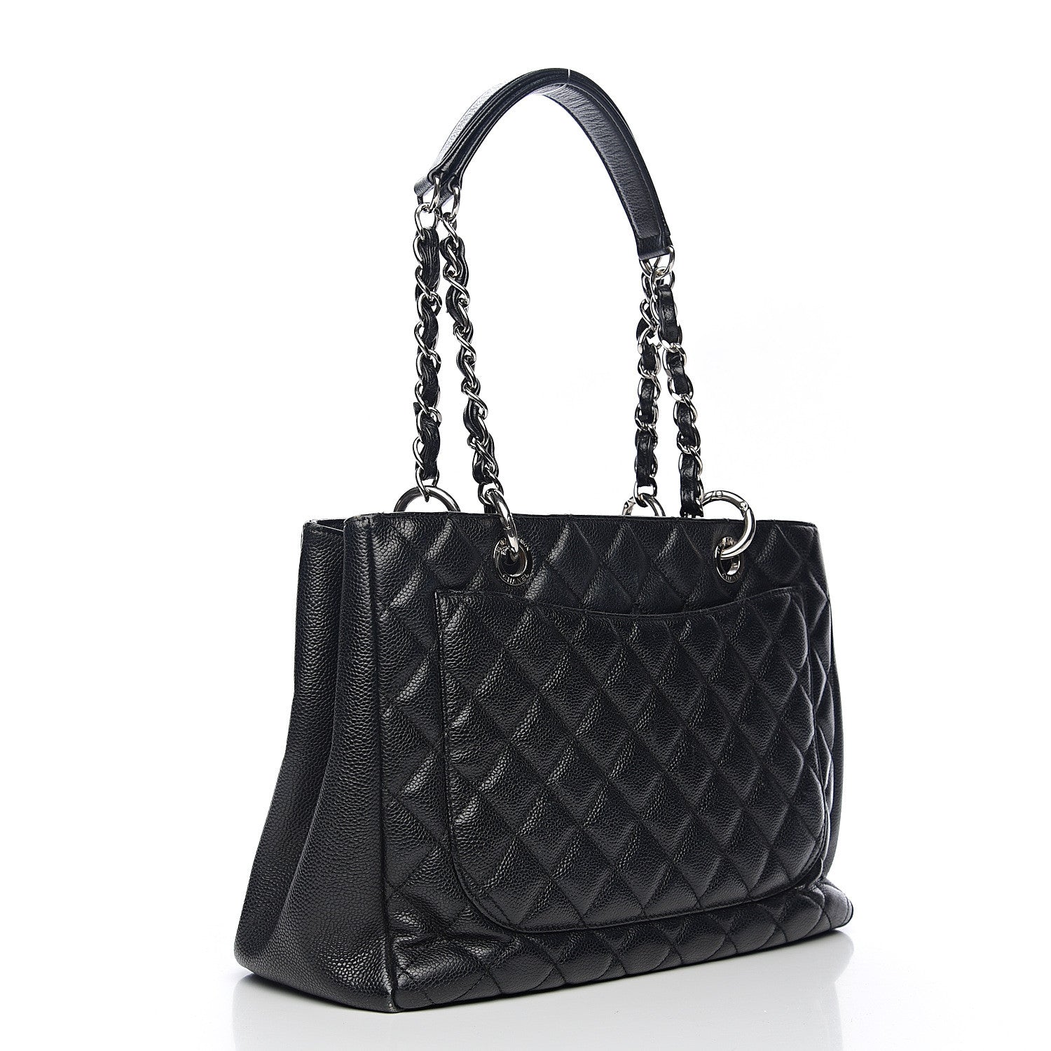 Chanel Caviar Quilted Grand Shopping Tote GST Black 2 of 10