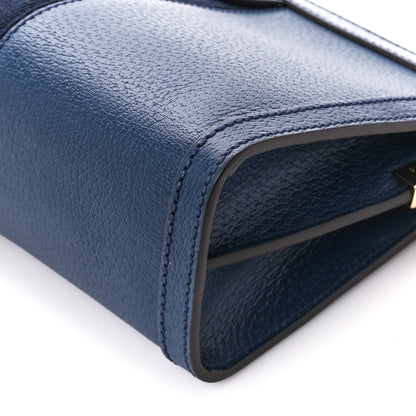 Gucci Textured Calfskin Web Small Ophidia Chain Shoulder Bag Blue Agata 11 of 11