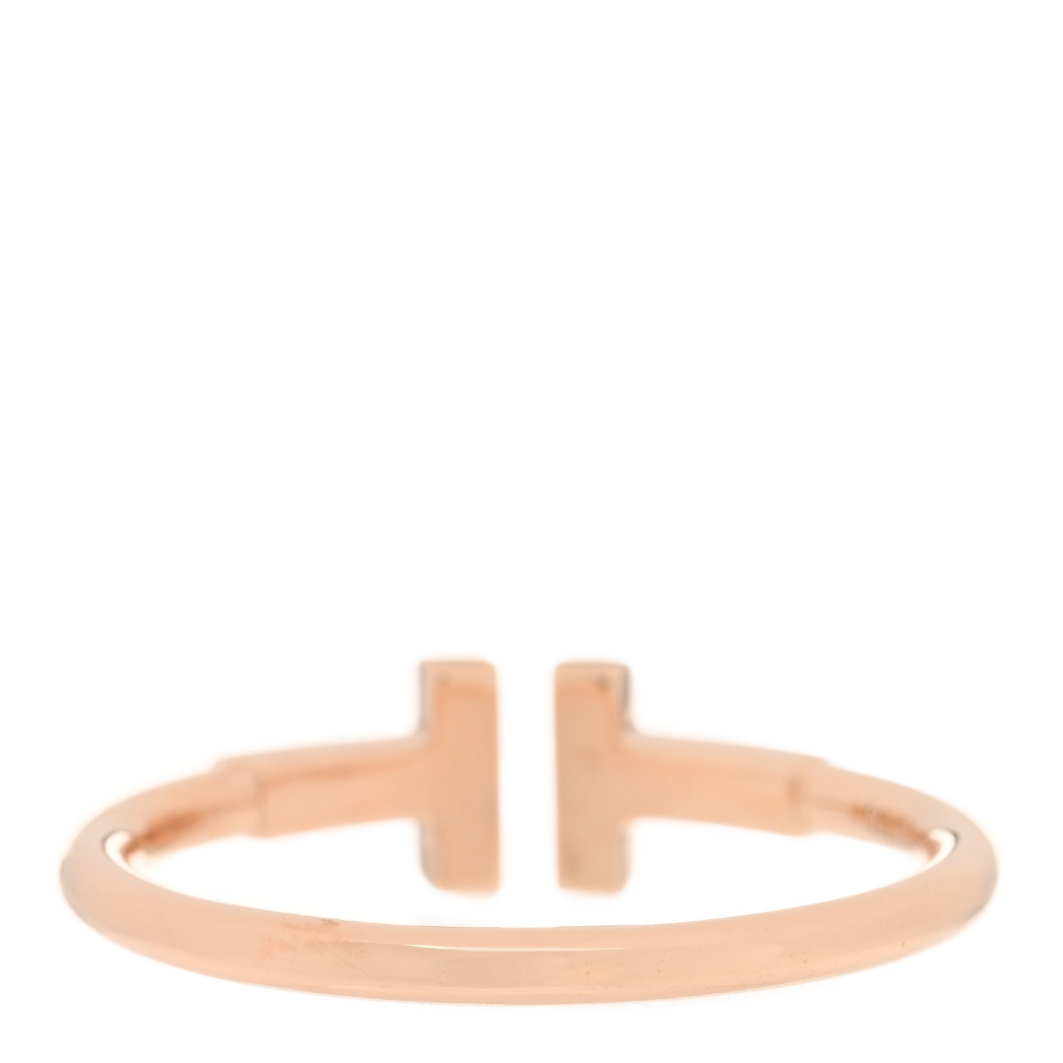Tiffany 18K Rose Gold T Wire Ring 56 7.5 3 of 5