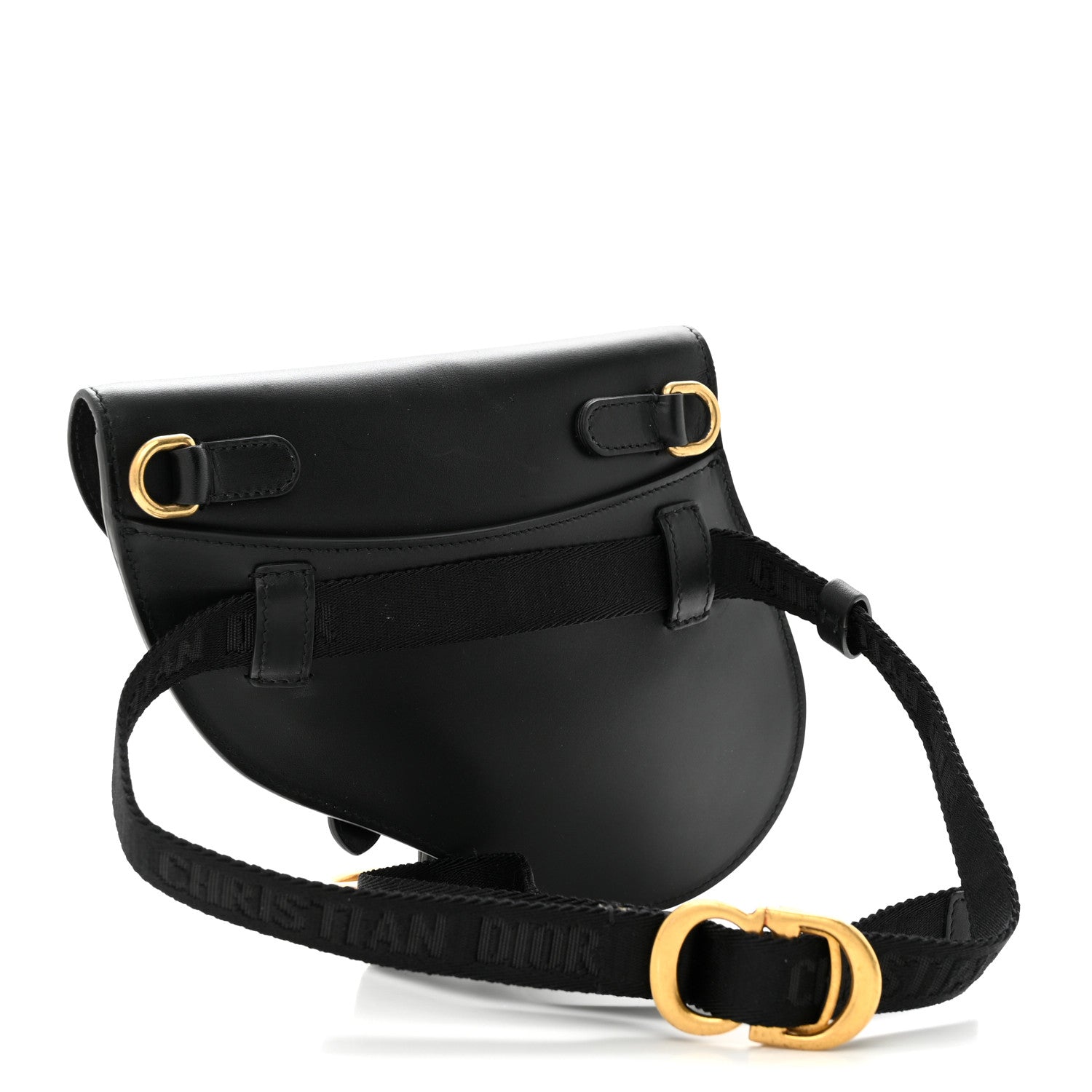 Christian Dior Calfskin Saddle Belt Bag Black 3 of 11