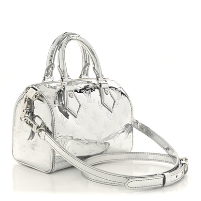Louis Vuitton Monogram Miroir Speedy Bandouliere 20 Silver 3 of 9