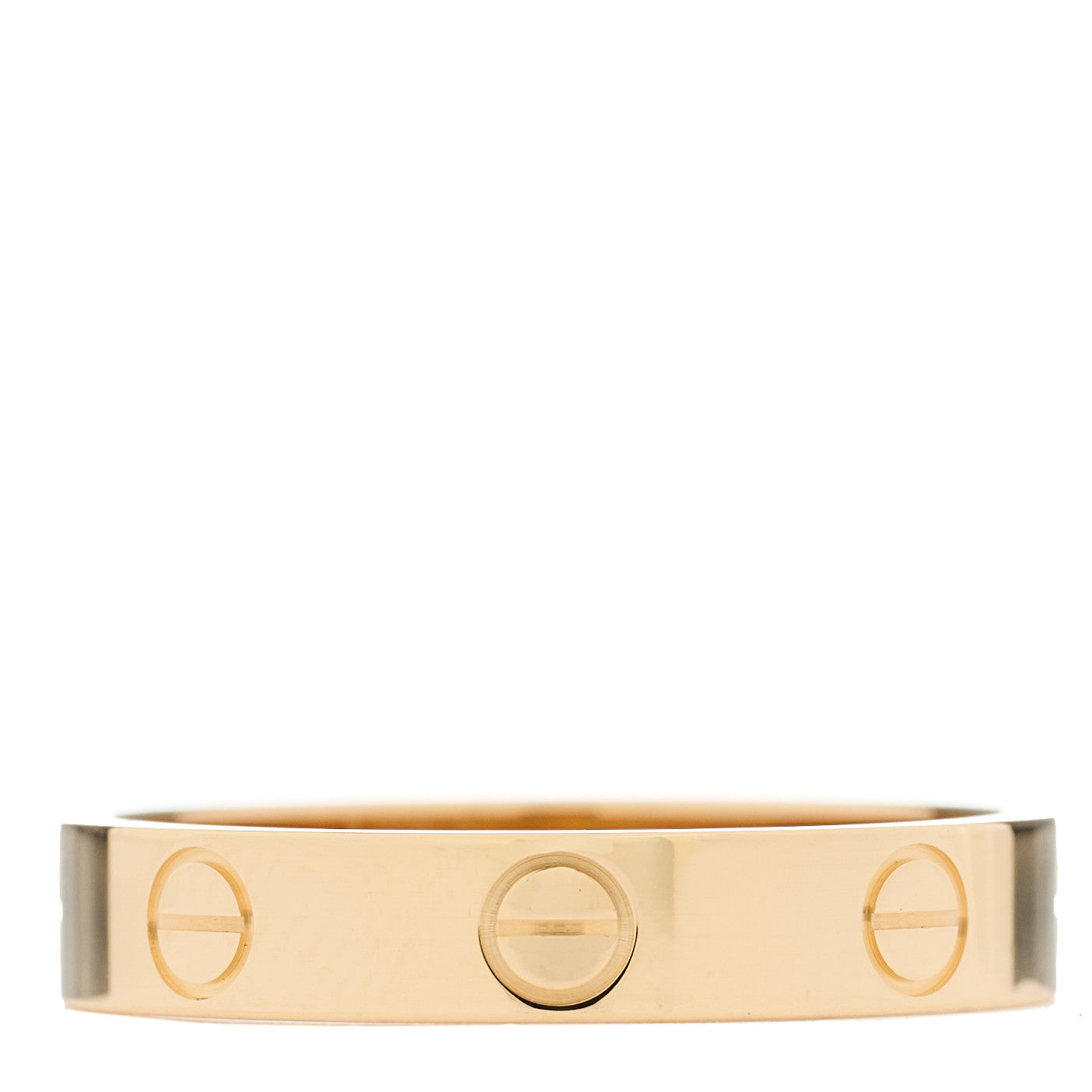 18K Yellow Gold 3.5mm LOVE Wedding Band Ring 53 6.25