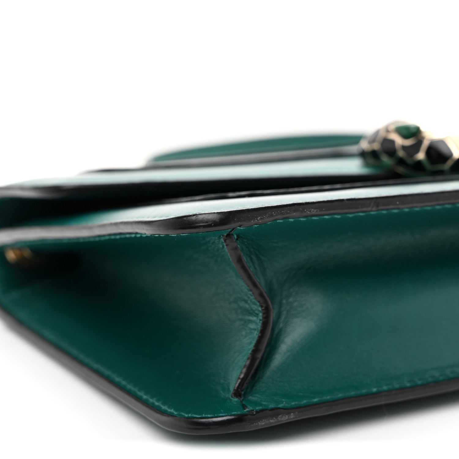 Bulgari Calfskin Serpenti Forever Crossbody Bag Emerald Green 9 of 11