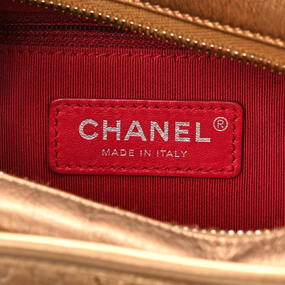 Chanel Metallic Aged Calfskin Quilted Small Gabrielle Hobo Bronze 5 of 9
