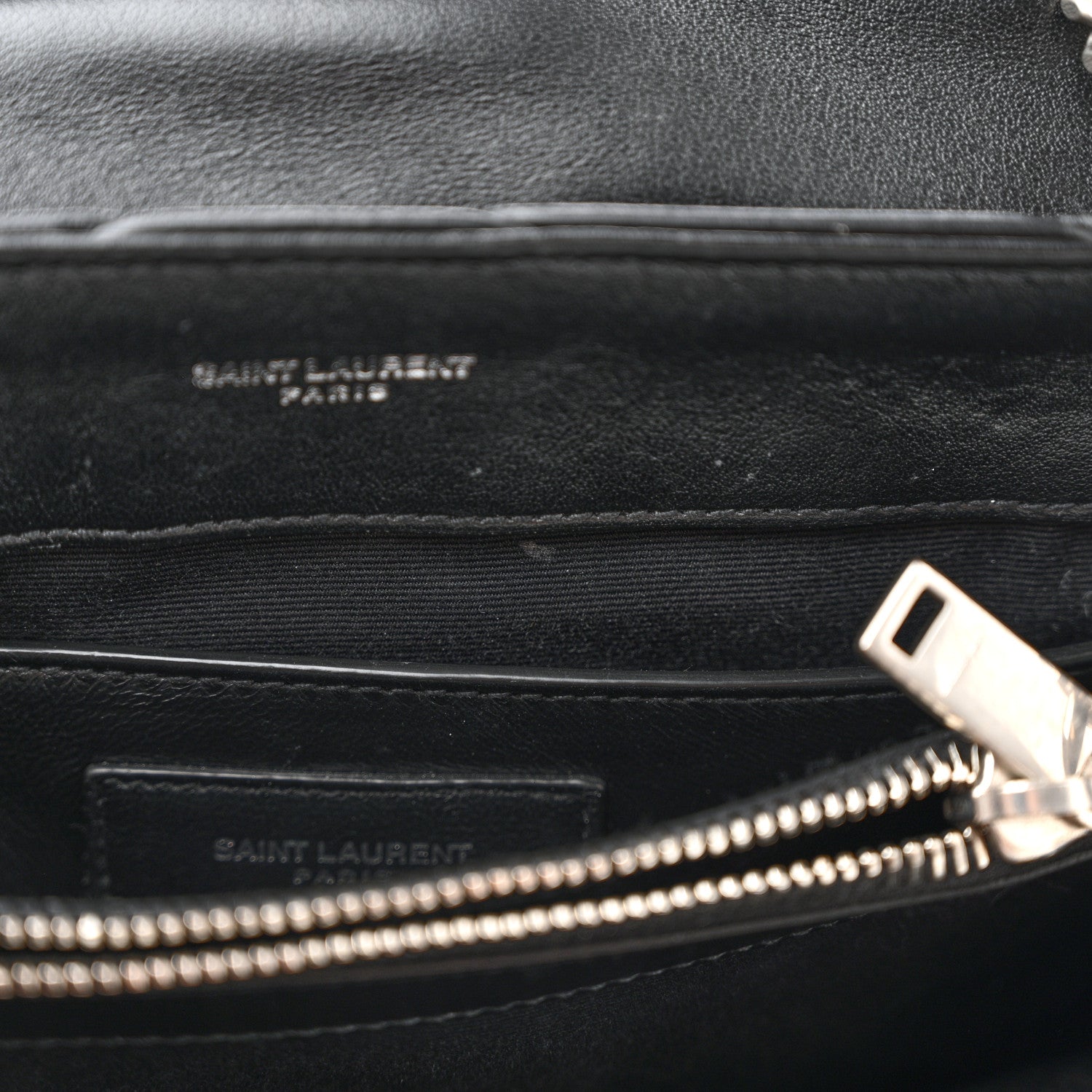 Saint Laurent Calfskin Y Quilted Monogram Small Loulou Chain Satchel Black 12 of 12