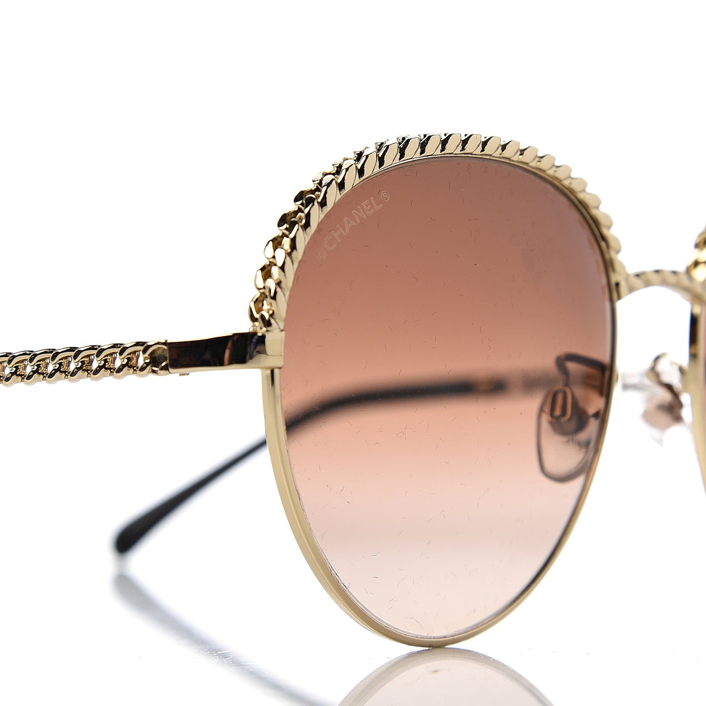 Chain Pantos Sunglasses 4242 Gold Brown
