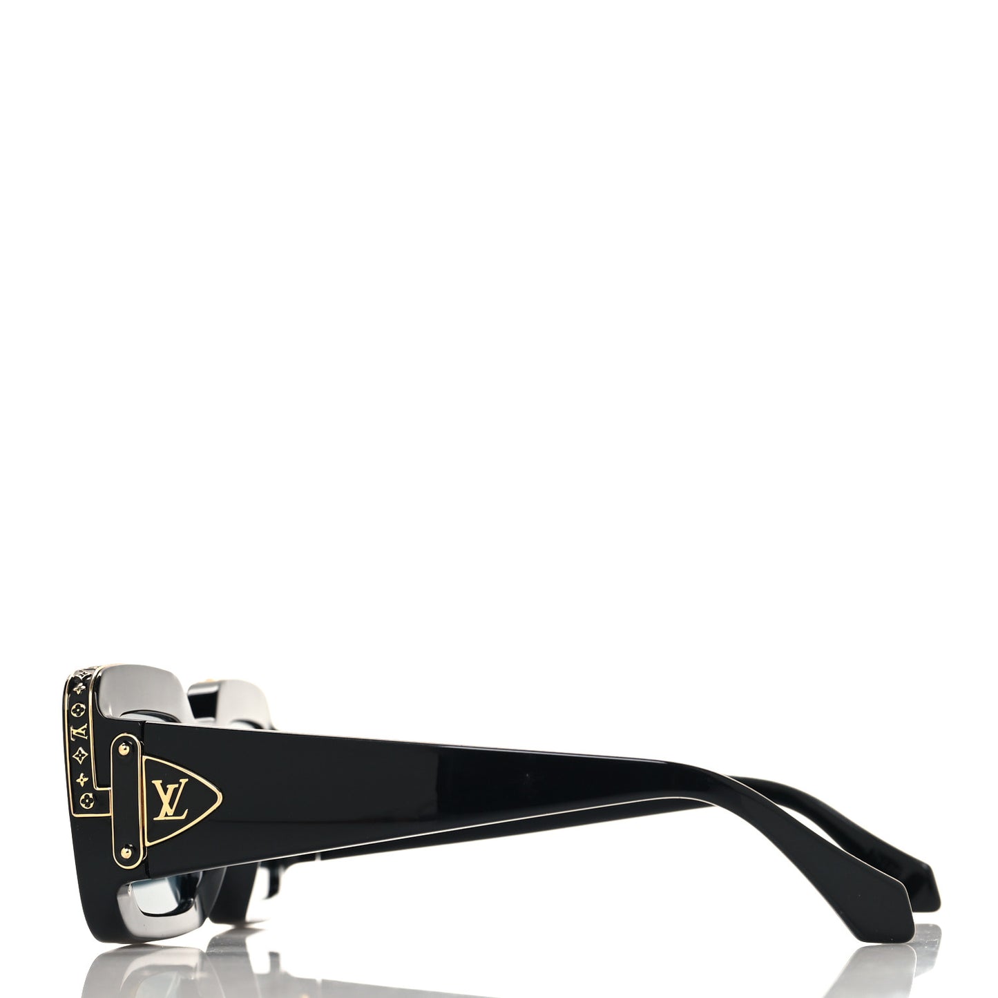 X NIGO Acetate 1.1 Zillionaires Sunglasses Z1591E Black