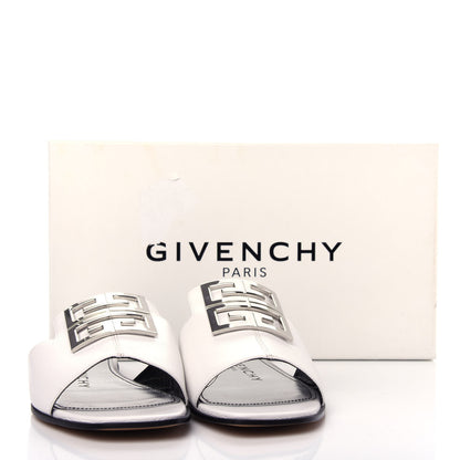 Givenchy Grained Calfskin 4G Flat Sandals 38 Off White 11 of 11
