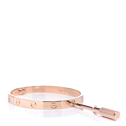 Cartier 18K Pink Gold LOVE Bracelet 17 5 of 6