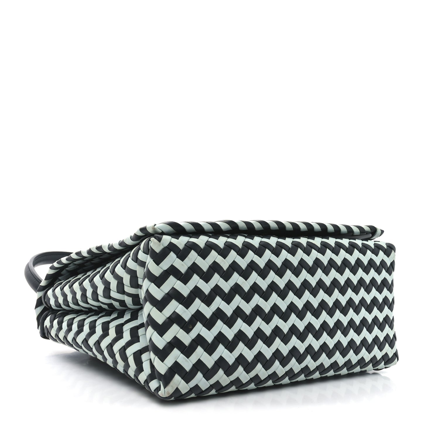 Nappa Intrecciato Patti Top Handle Bag Inkwell Teal