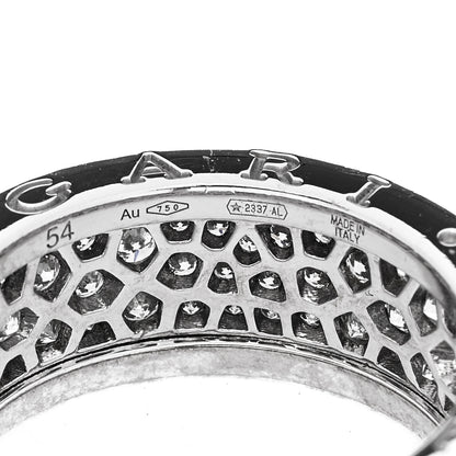 Bulgari 18K White Gold Diamond B.Zero1 Pave Ring 54 6.75 5 of 5
