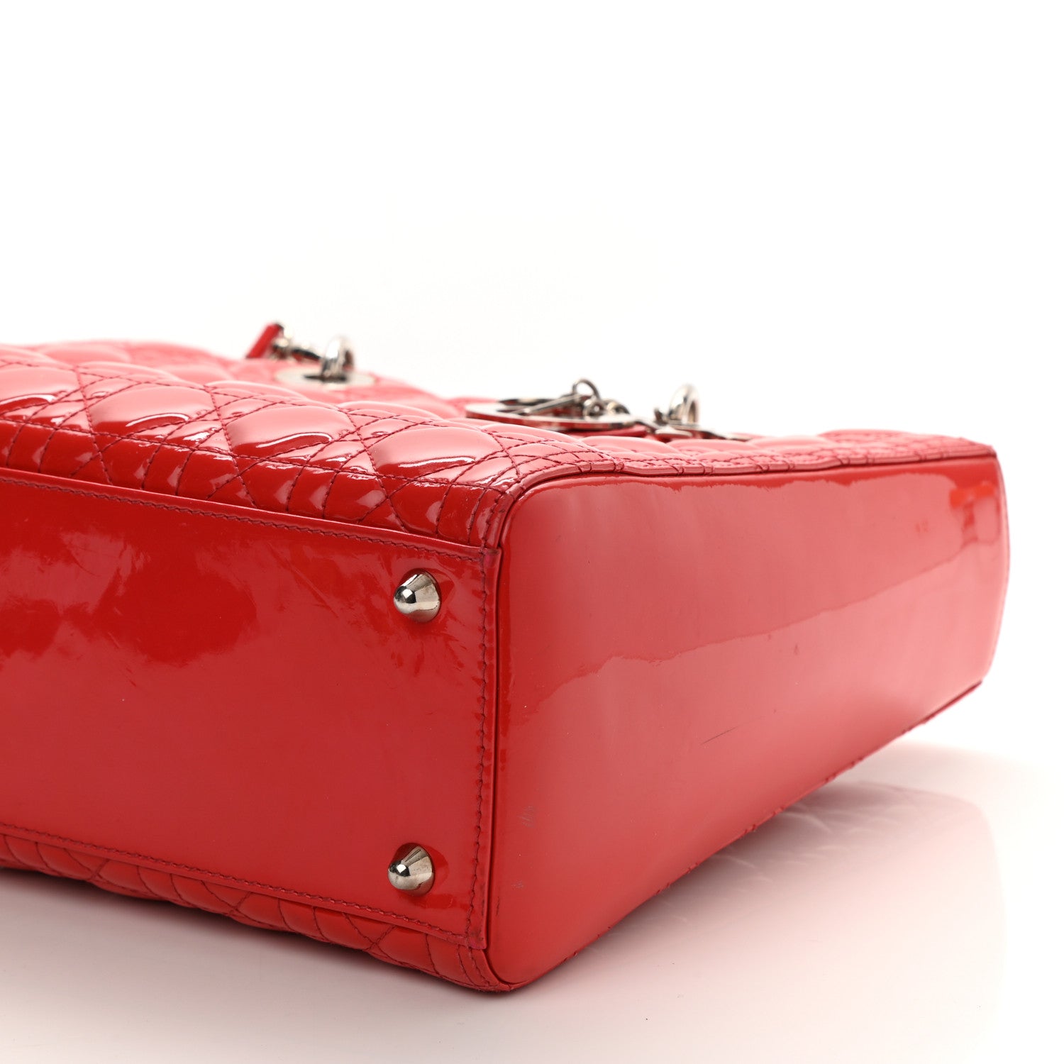 Christian Dior Patent Cannage Large Lady Dior Red 8 of 8