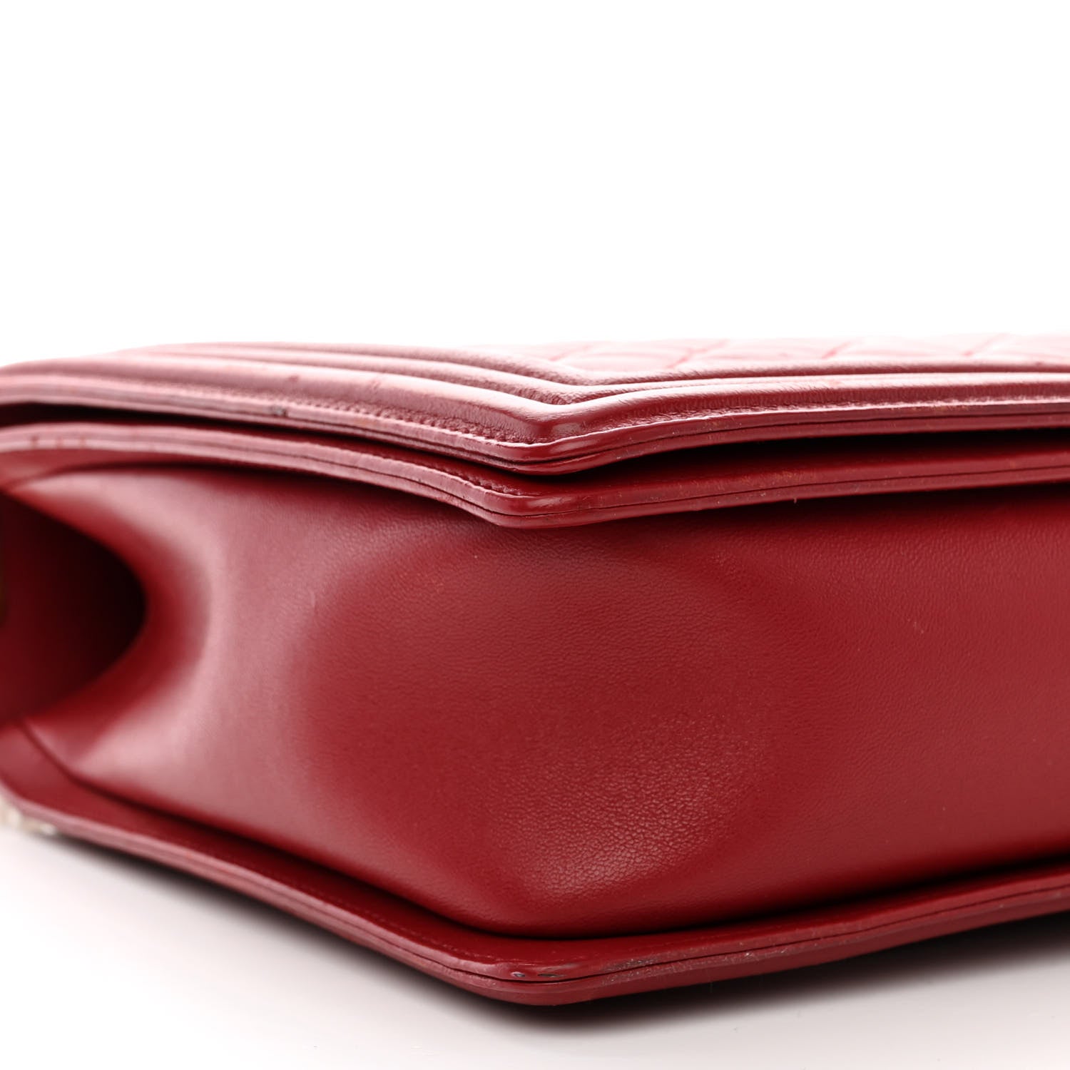 Chanel Lambskin Quilted Large Boy Flap Red 9 of 13