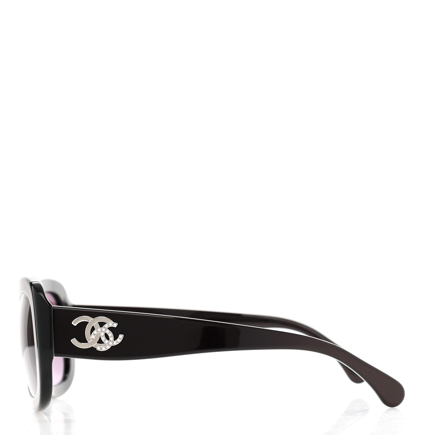 Chanel Acetate Polarized CC Sunglasses 5468-B Burgundy 3 of 8