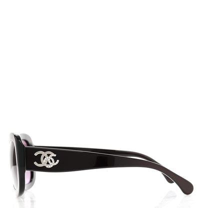 Chanel Acetate Polarized CC Sunglasses 5468-B Burgundy 3 of 8