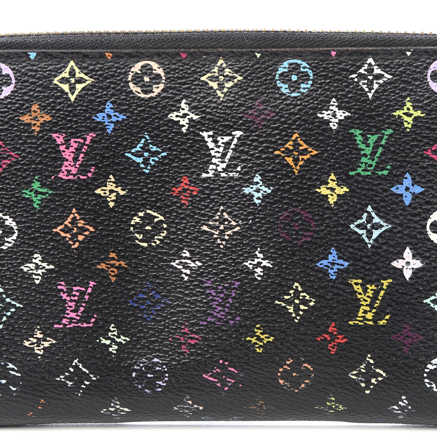 Louis Vuitton Monogram Multicolor Zippy Wallet Black Grenade 9 of 9