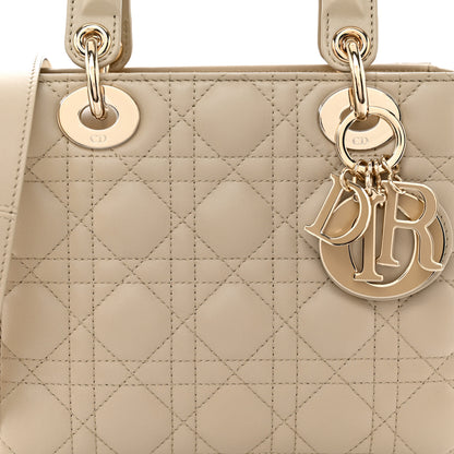 Christian Dior Lambskin Cannage Small My ABCDior Lady Dior Beige 8 of 11
