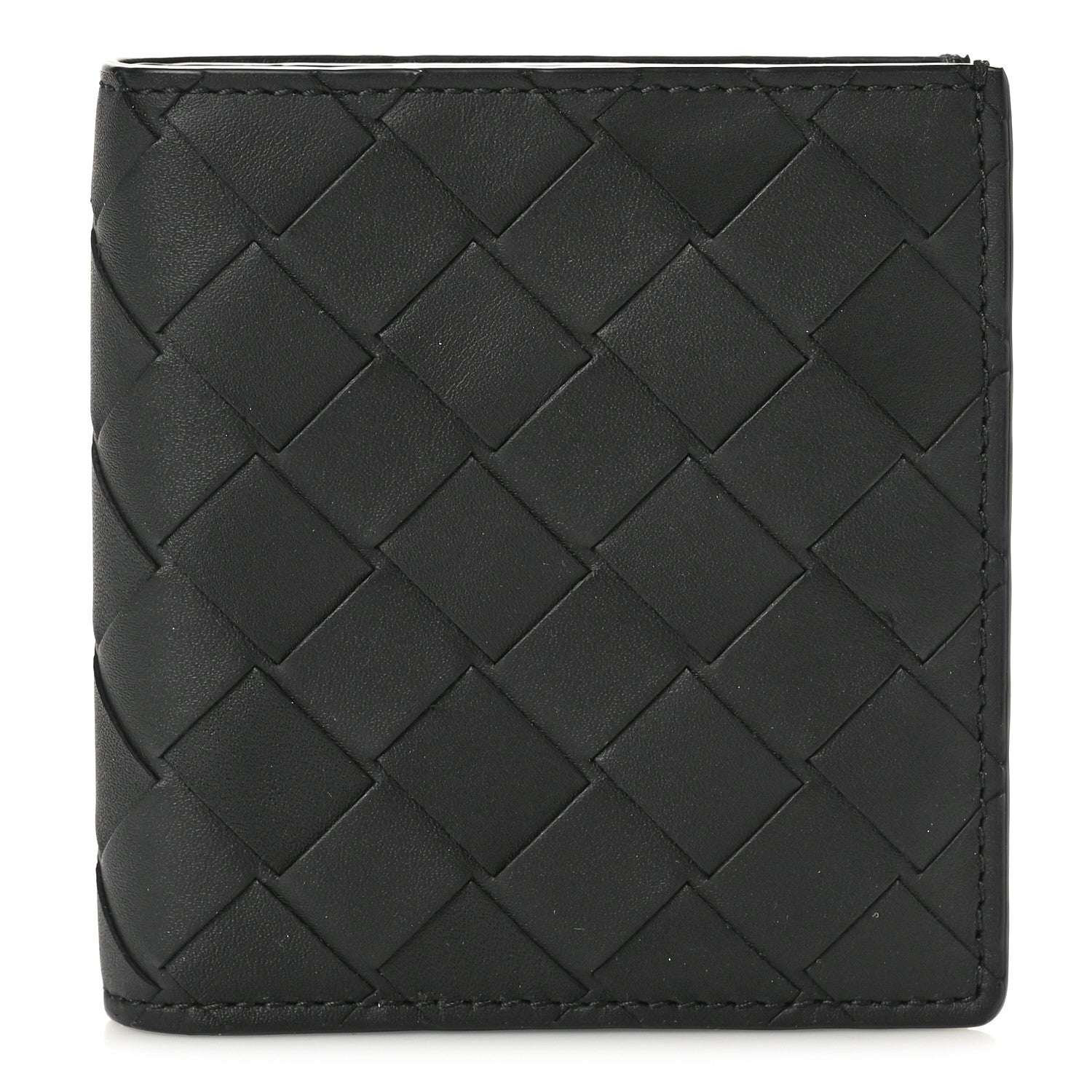 Bottega Veneta Nappa Intrecciato Medium Bi-Fold Wallet Black 1 of 8