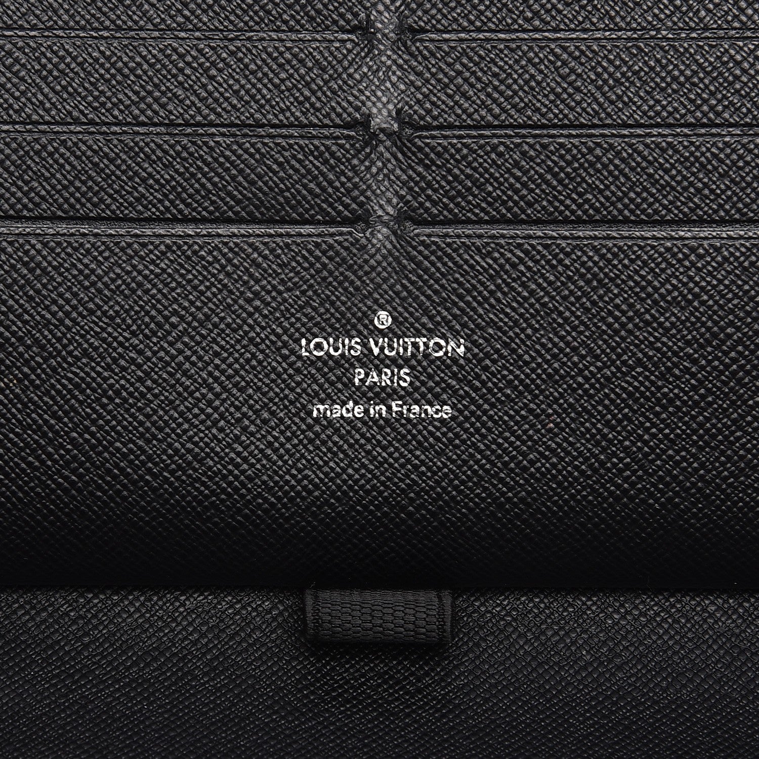 Louis Vuitton Epi Zippy Organizer Wallet Black 6 of 13