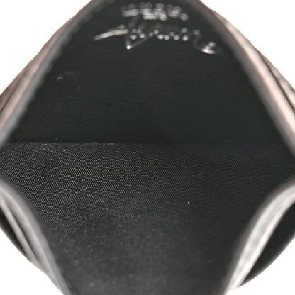 Christian Dior X SHAWN STUSSY Grained Calfskin Bee Card Holder Black 5 of 11