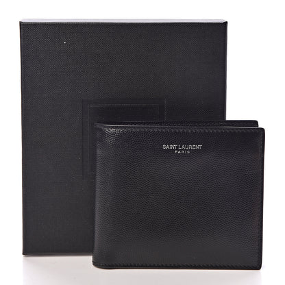 Saint Laurent Grain De Poudre Paris East West Wallet Black 7 of 7