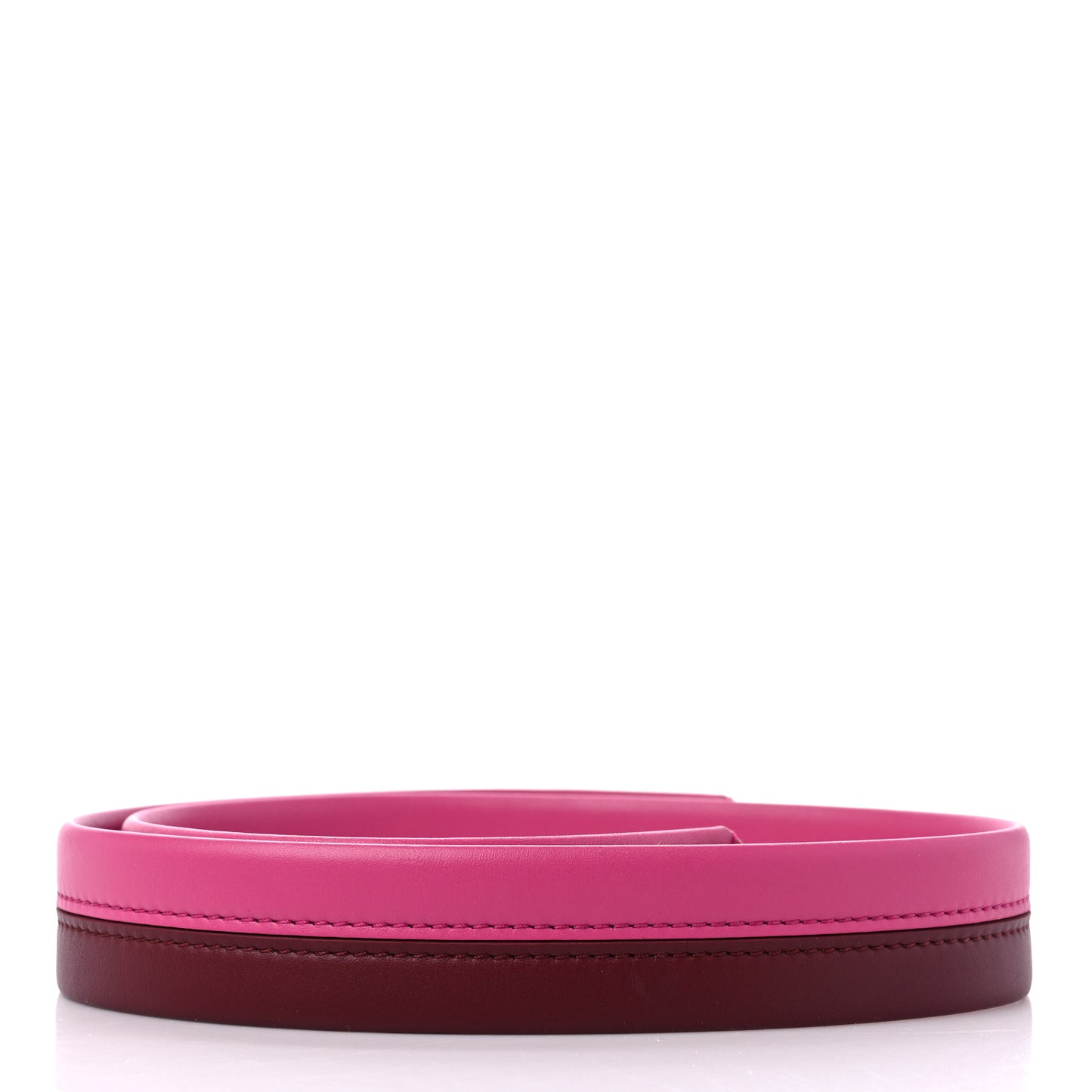 Calfskin Cluny BB Shoulder Strap Bordeaux Fuchsia