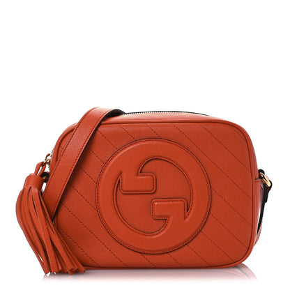 Gucci Sakai Be Green Calfskin Diagonal Stitched Small Blondie Shoulder Bag Orange 1 of 10