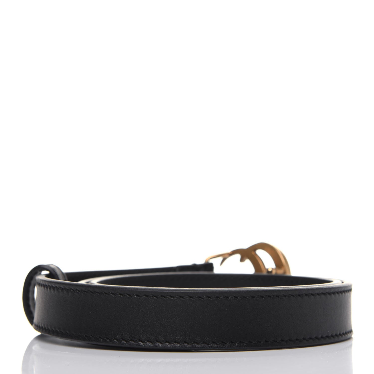 Gucci Calfskin Double G 20mm Belt 70 28 Black 2 of 6