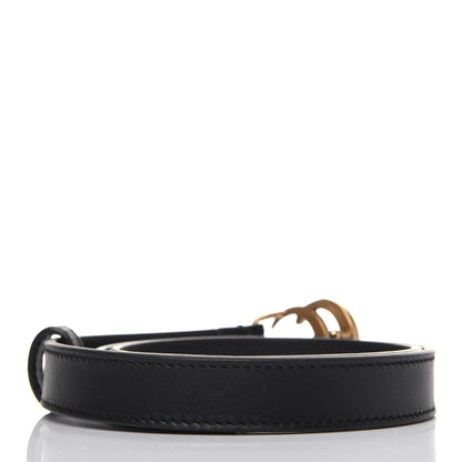 Gucci Calfskin Double G 20mm Belt 70 28 Black 2 of 6