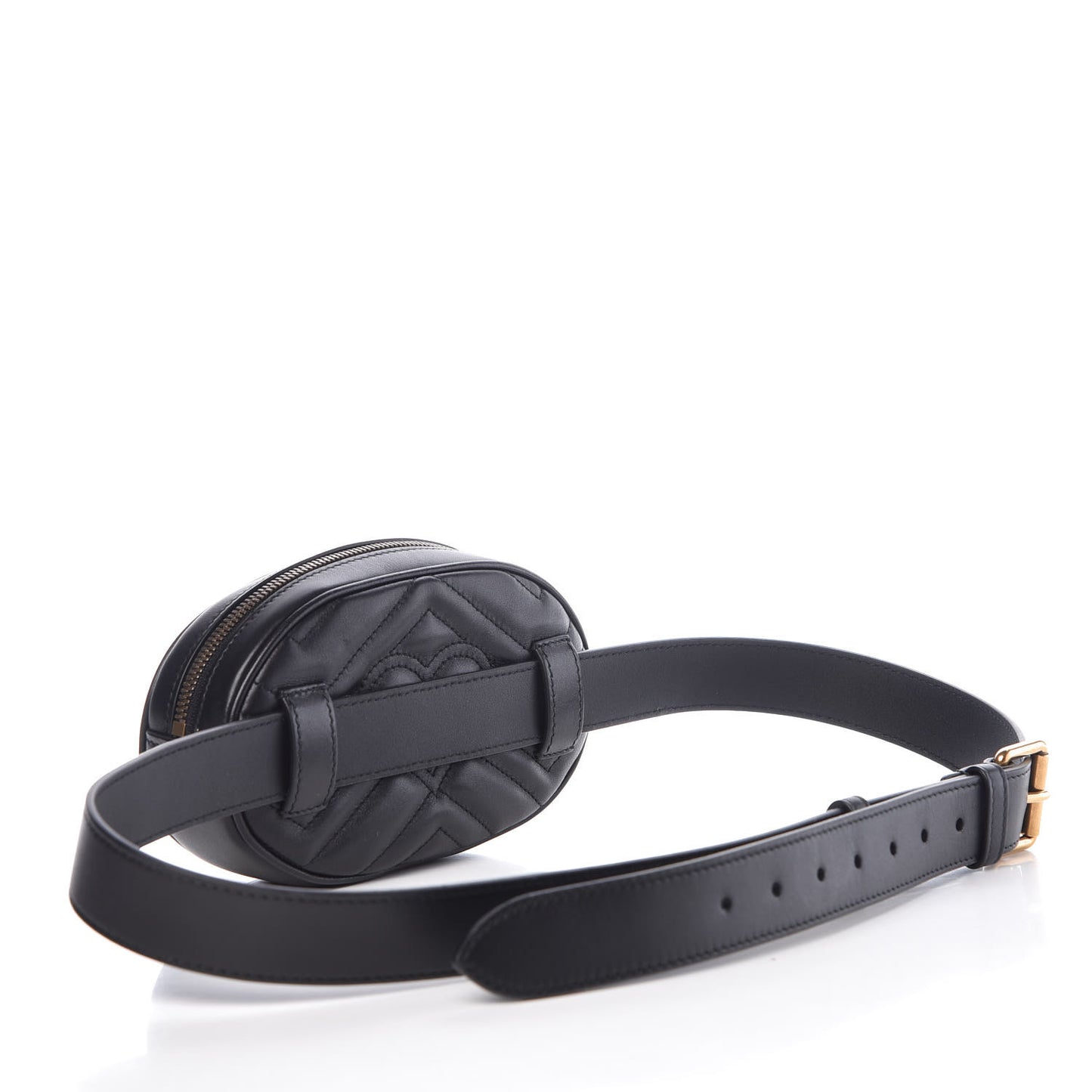 Calfskin Matelasse GG Marmont Belt Bag 105 42 Black
