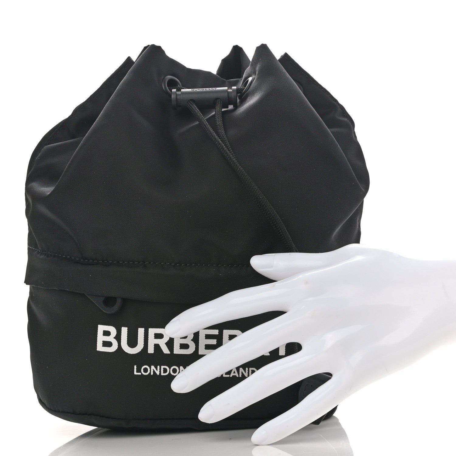 Burberry Econyl Phoebe Drawcord Pouch Black 2 of 8