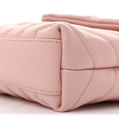 Saint Laurent Calfskin Y Quilted Monogram Toy Loulou Crossbody Bag Tender Pink 10 of 13
