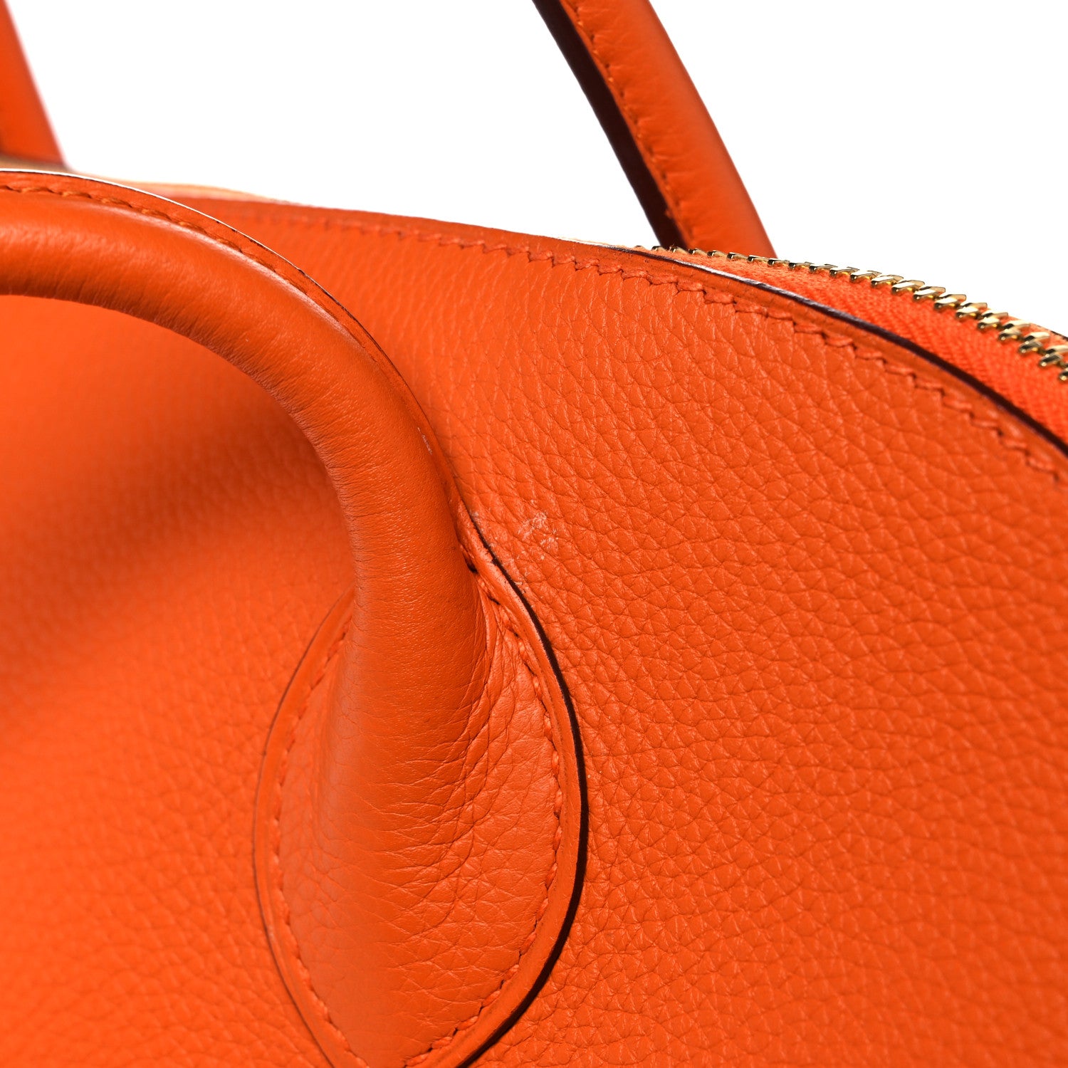 Hermes Taurillon Clemence Bolide 35 Orange 16 of 18