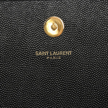 Saint Laurent Grain De Poudre Classic Monogram Kate Clutch Black 6 of 7