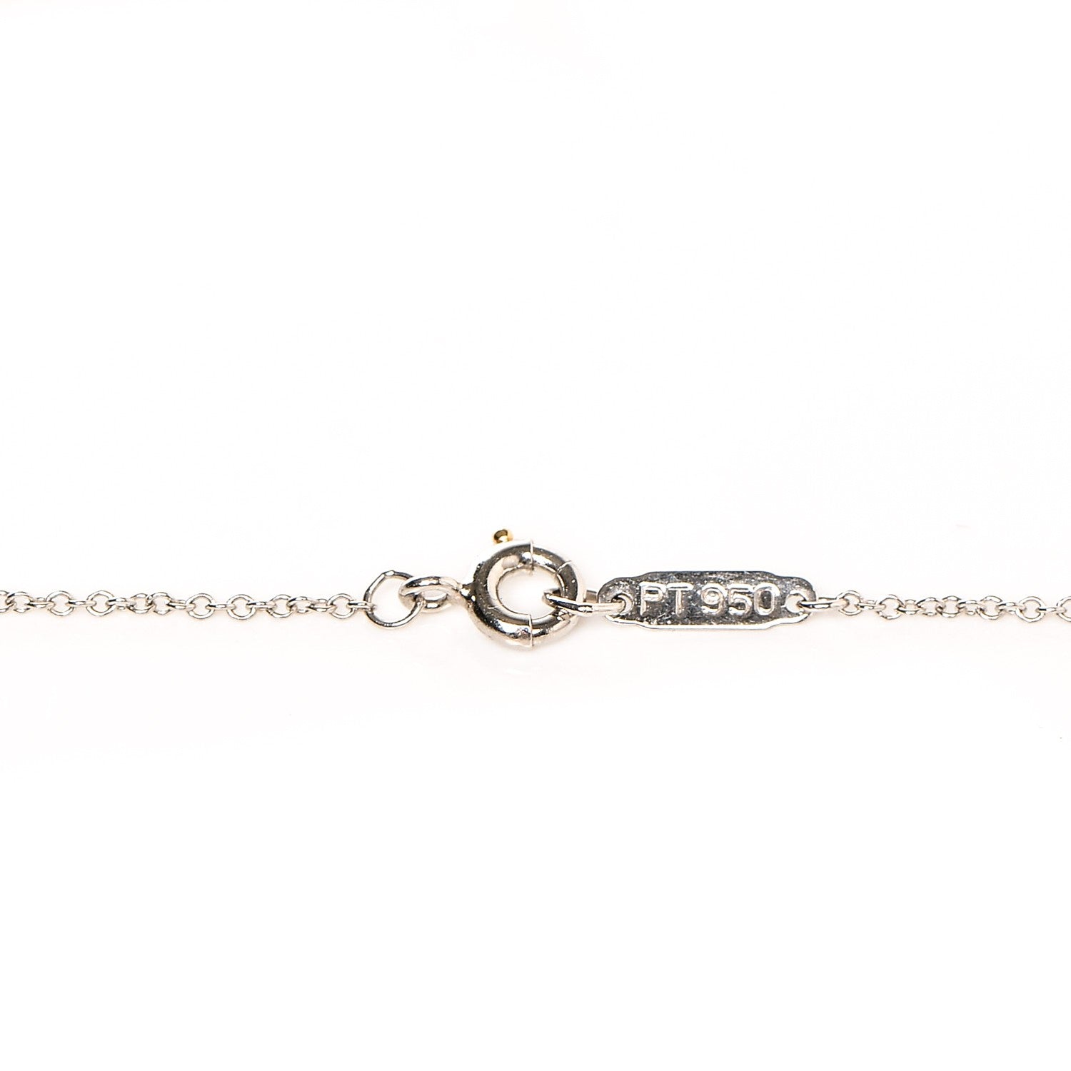 Tiffany Platinum Diamond .17ct Solitaire Pendant Necklace 11 of 12