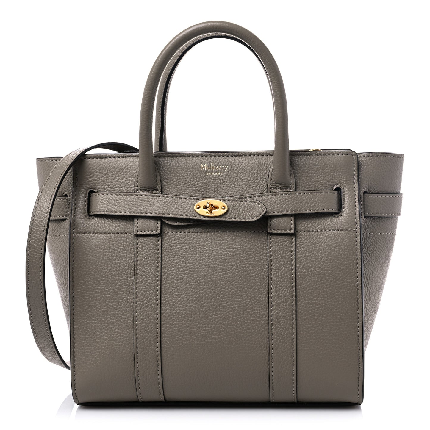 Small Classic Grain Mini Zipped Bayswater Solid Grey