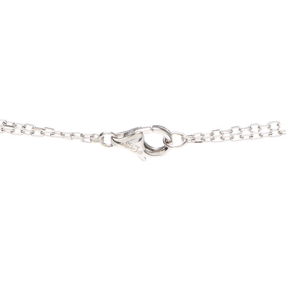Cartier 18K White Gold 2 Diamond LOVE Necklace 4 of 5
