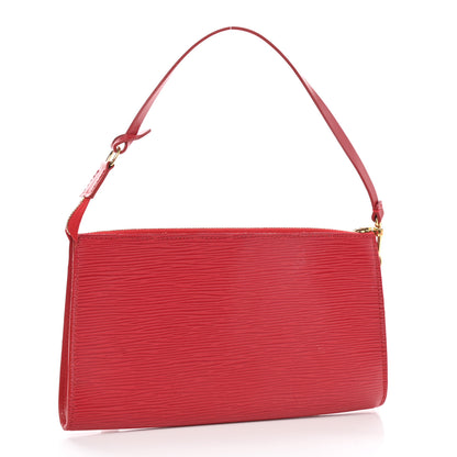 Louis Vuitton Epi Pochette Accessories 21 Castillan Red 3 of 7