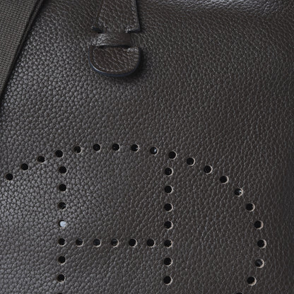 Hermes Taurillon Clemence Evelyne III PM Chocolate 9 of 9