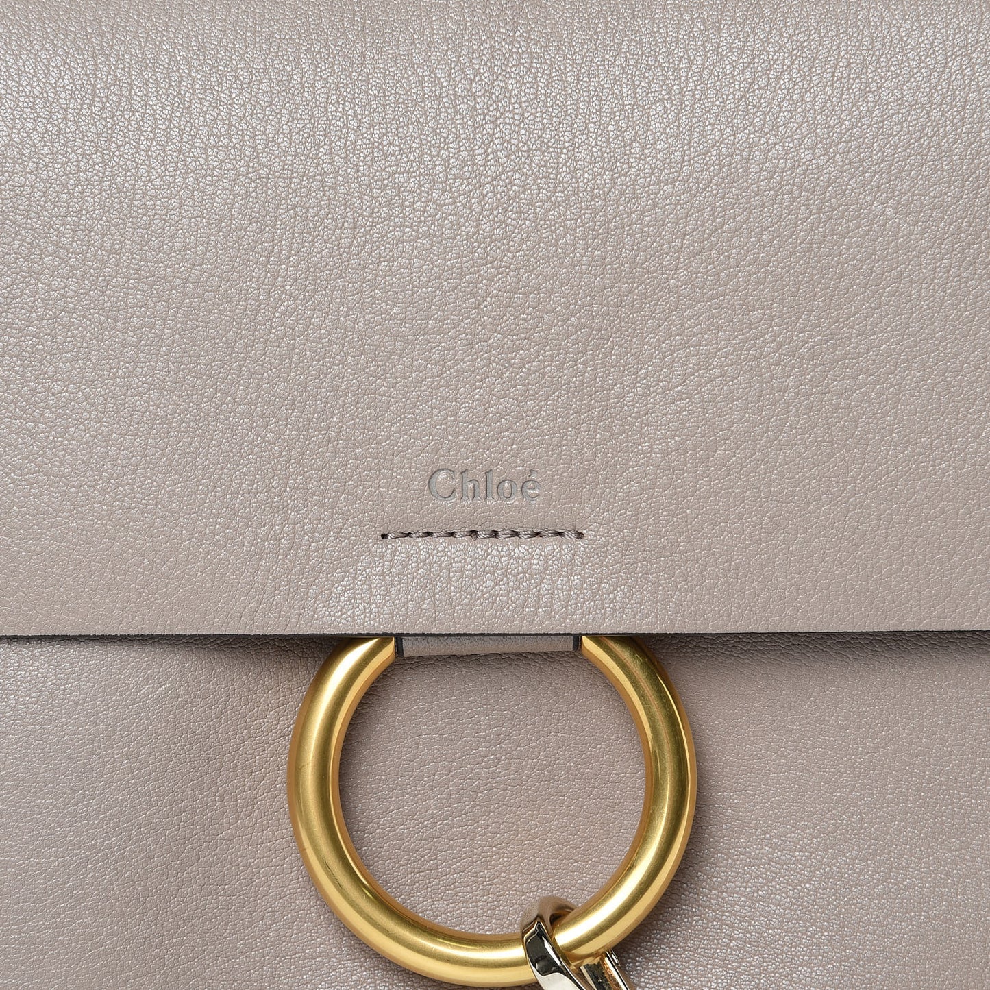 Goatskin Medium Faye Shoulder Bag Tan