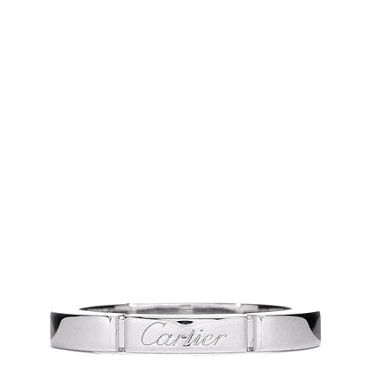 Cartier 18K White Gold 2.5mm Maillon Panthere Wedding Band Ring 46 3.75 1 of 4
