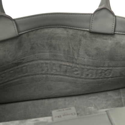 Christian Dior Calfskin Embossed Medium Book Tote Grey 15 of 20