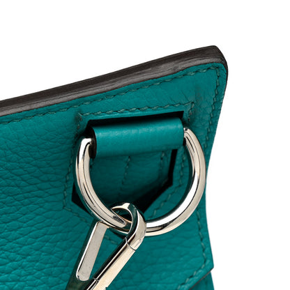 Hermes Taurillon Clemence Jypsiere 28 Bleu Paon 14 of 17