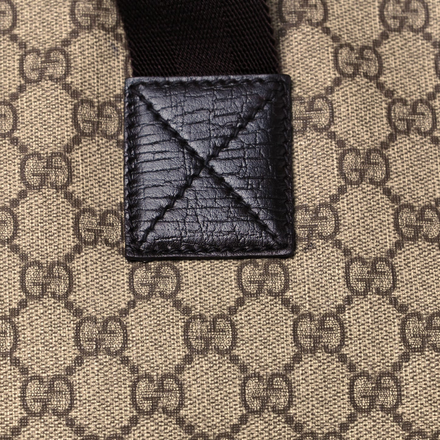 GG Plus Monogram Travel Bag Dark Brown