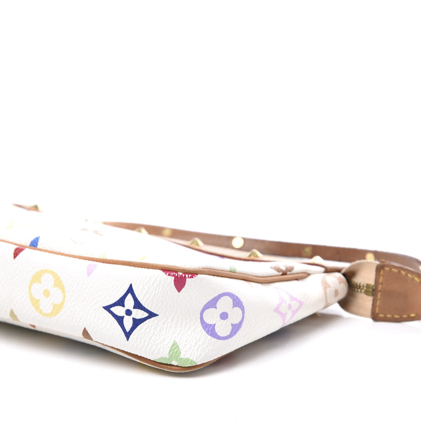 Monogram Multicolor Pochette Accessories White