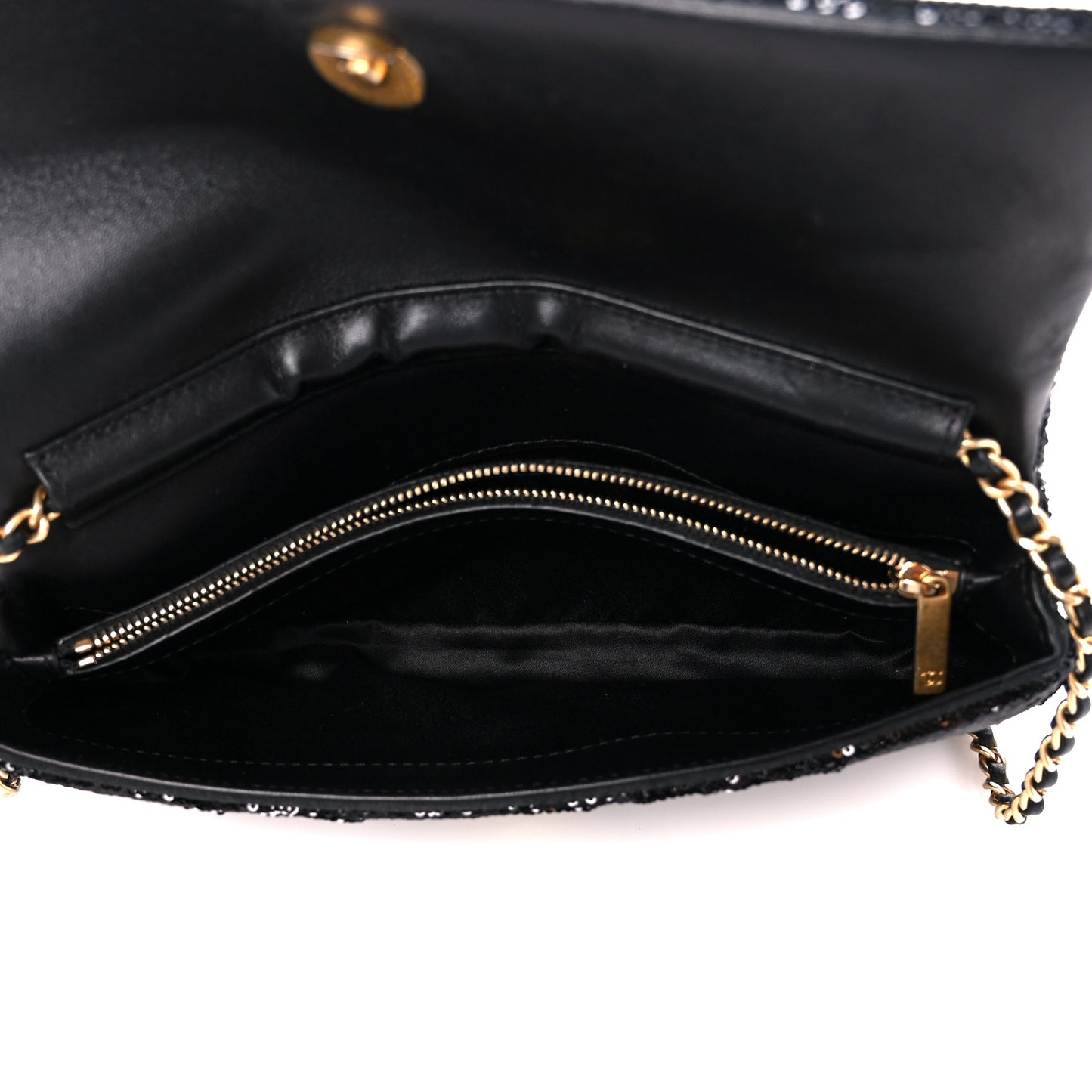 Sequin Paris Cosmopolite Dare To Disturb Flap Black Gold