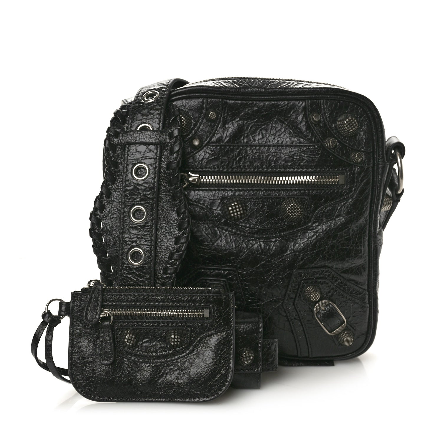 Agneau Arena Le Cagole Crossbody Bag Black