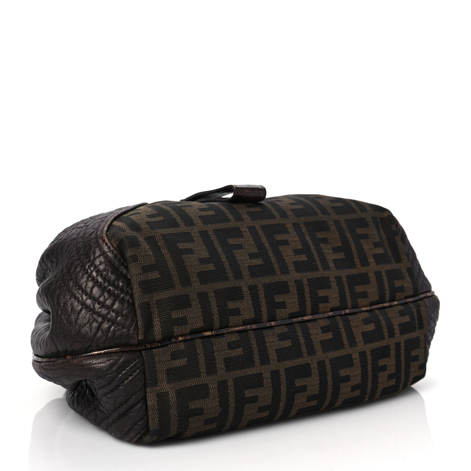 Fendi Zucca Nappa Nuvolata Vitello Tortuga Small Spy Tobacco Moro 4 of 7